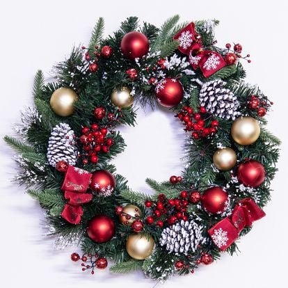 Pre-Decorated Christmas Wreaths