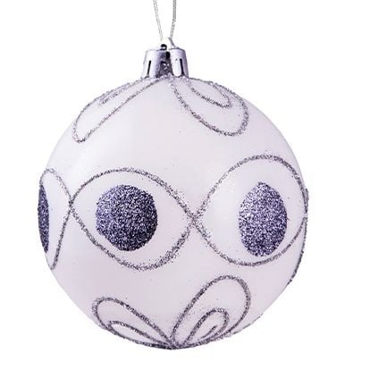 Clear & Frosted Christmas Baubles