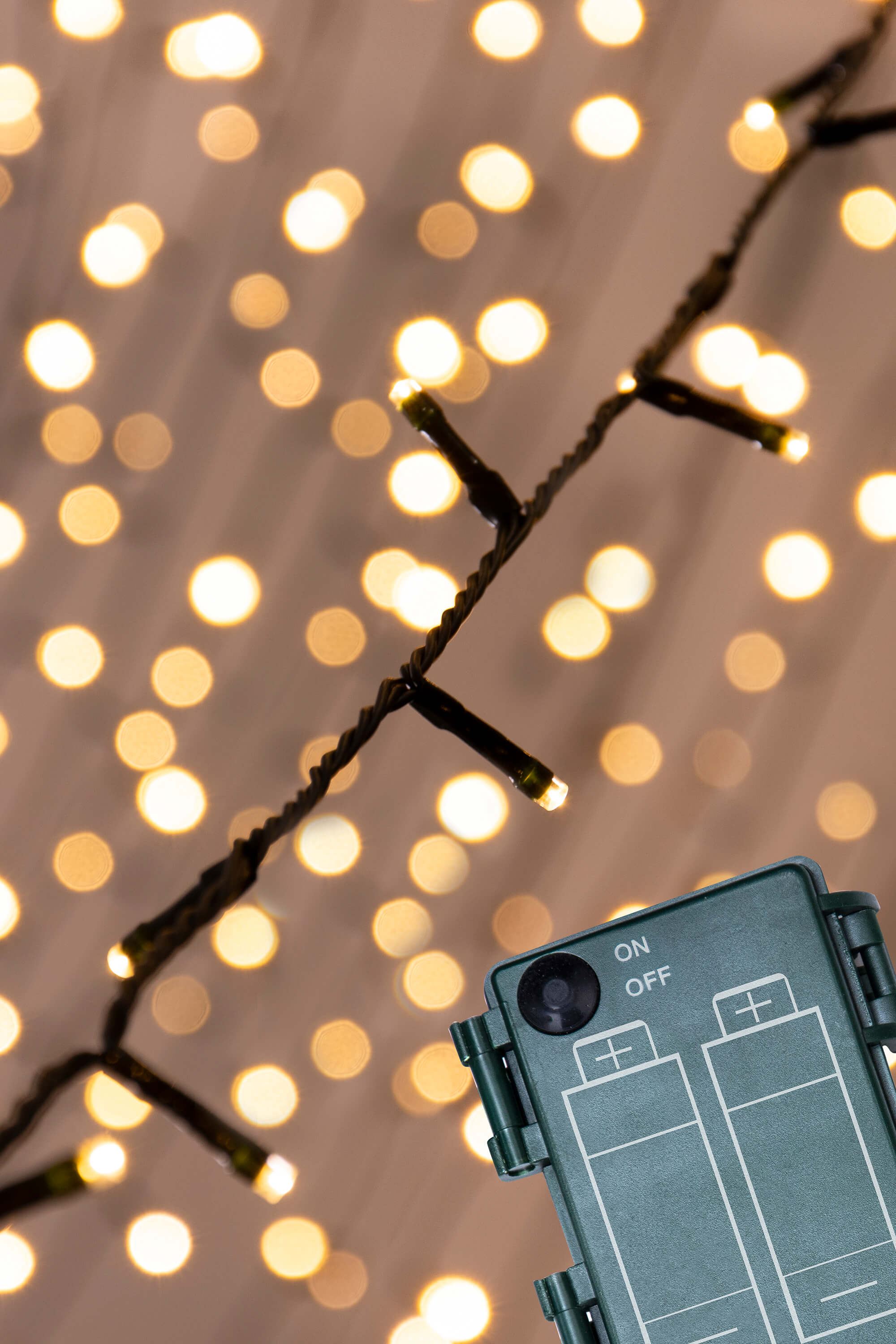 Festive christmas string lights hot sale battery operated timer led
