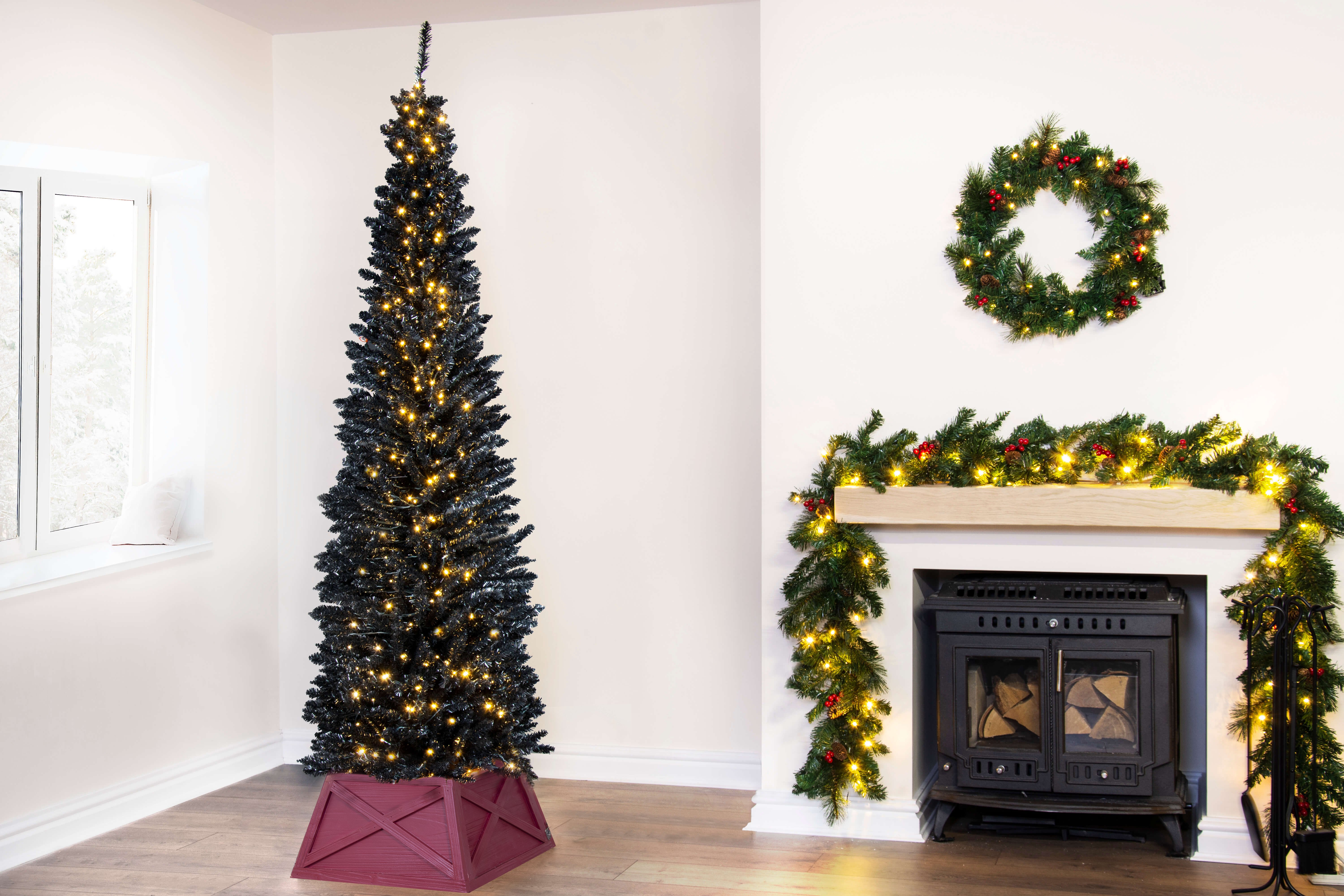 4ft slim christmas hotsell tree pre lit