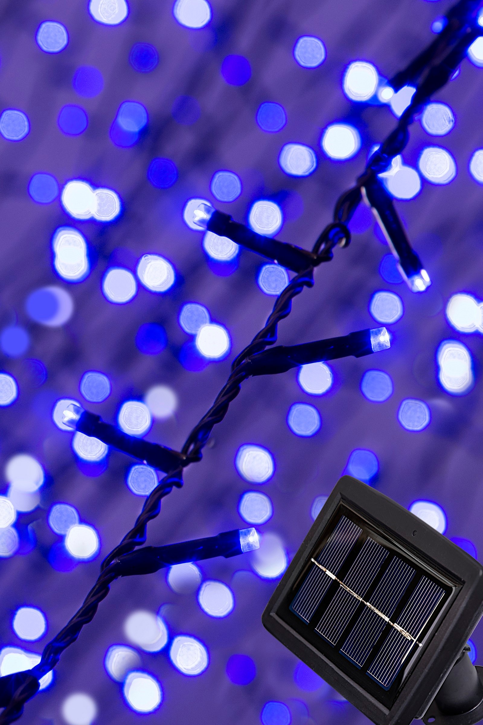 Solar powered blue lights new arrivals