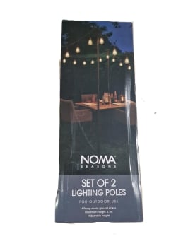 NOMA 2.7m String Lighting Poles - Set Of 2
