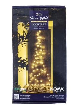 Noma Starry Nights 2m Door Tree 100 Warm White