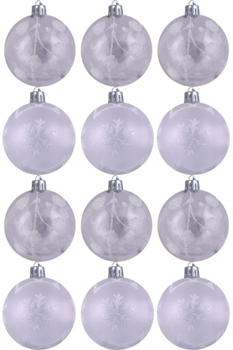 Hand Painted Shatterproof Bauble Design 15 (12 Pack)
