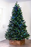 The Ultra Devonshire Fir Pre-lit with Warm White/Multicoloured Colour change LEDs (4ft to 14ft)