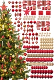 The 288pc Red & Gold Full Heavy Coverage Bauble Set (9ft trees)