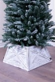 Small Wooden Tree Skirt in 3 Colours - For 4ft-6ft Trees (Tight Fit)