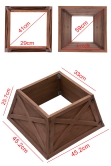 Small Wooden Tree Skirt in 3 Colours - For 4ft-6ft Trees (Tight Fit)