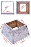 Small Wooden Tree Skirt in 3 Colours - For 4ft-6ft Trees (Tight Fit)