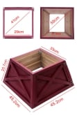 Small Wooden Tree Skirt in 3 Colours - For 4ft-6ft Trees (Tight Fit)