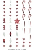 The 196pc Full Heavy Coverage Bauble Set (Choose colour for 7ft trees)