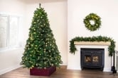 8ft Pre-lit Arbor Vitae Fir Tree