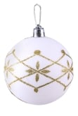 Hand Painted Shatterproof Bauble Design 5 (12 Pack)