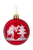 Hand Painted Shatterproof Bauble Design 11 (12 Pack)