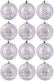 Hand Painted Shatterproof Bauble Design 12 (9-12 Pack)