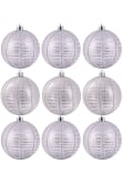 Hand Painted Shatterproof Bauble Design 12 (9-12 Pack)