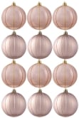 Hand Painted Shatterproof Bauble Design 17 (12 Pack)
