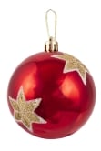 Hand Painted Shatterproof Bauble Design 32 (12 Pack)