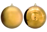 20cm Gold Bauble Set Shiny/Matt (12 pc)