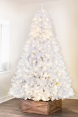 The 10ft Pre-lit Bianca Pine Tree with Warm White Lights