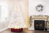 The 10ft Pre-lit Bianca Pine Tree with Warm White Lights