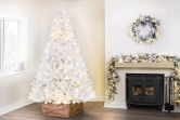 The 10ft Pre-lit Bianca Pine Tree with Warm White Lights