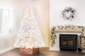 The 10ft Pre-lit Bianca Pine Tree with Warm White Lights
