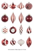 The 196pc Full Heavy Coverage Bauble Set (Choose colour for 7ft trees)