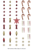 The 196pc Full Heavy Coverage Bauble Set (Choose colour for 7ft trees)