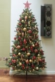 The 4ft Pre-lit Ultra Devonshire Half Tree Warm White Lights