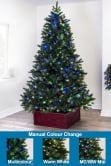 The Ultra Devonshire Fir Pre-lit with Warm White/Multicoloured Colour change LEDs (4ft to 14ft)