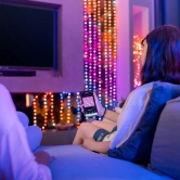 Twinkly Candies – 100 Pearl-shaped RGB LEDs, Clear Wire, USB-C