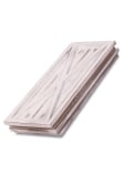 White Gold Wooden Tree Skirt - For 6ft-8ft Trees (Square Fit)