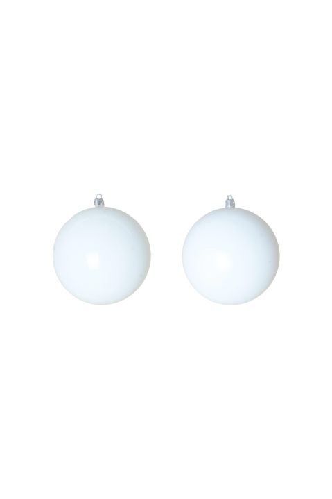 Bulk White Bauble Sets Shiny/Matte 10cm-25cm (Indoor/Outdoor use)