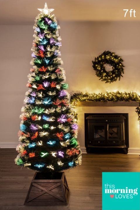 The Vesuvius Fir Fibre Optic Christmas Tree (3ft to 8ft)