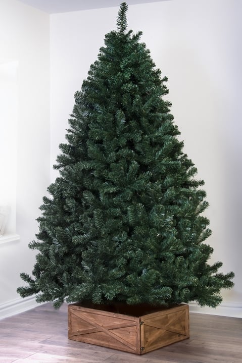 4/5/6/7ft Artificial Christmas Tree With Fiber Optic LED Lights Metal Stand Xmas 