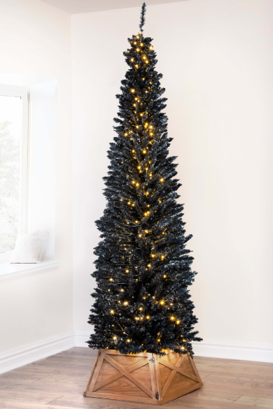 The Pre-lit 5ft Black Italian Pencilimo Tree