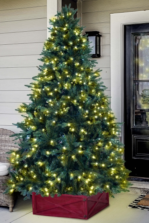 The 8ft Pre-lit Outdoor Woodland Pine Tree