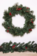 The 60cm Majestic Dew Pine Wreath