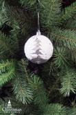10cm Hand Painted Shatterproof Bauble Design 14 (9 Pack)