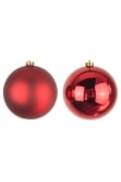 15cm Red Bauble Set Shiny/Matte (60 pc)