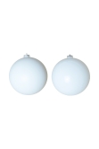 Bulk White Bauble Sets Shiny/Matte 10cm-25cm (Indoor/Outdoor use)