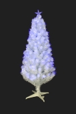 The 4ft White Blue Ripple Effect Fibre Optic Tree