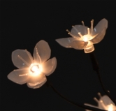 45cm Frosted White flower LED Blossom Tree 