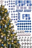 The 212pc Full Heavy Coverage Bauble Set (Choose colour for 8ft trees)