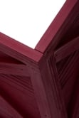 Wine Red Wooden Tree Skirt (For 4ft-6ft Trees - Tight Fit)