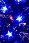 The Black Blue Star Fibre Optic Tree