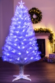 The White Blue Ripple Effect Fibre Optic Tree (4ft to 7ft)