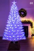 The White Blue Ripple Effect Fibre Optic Tree (4ft to 7ft)