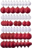 The 288pc Red & White Full Heavy Coverage Bauble Set (9ft trees)
